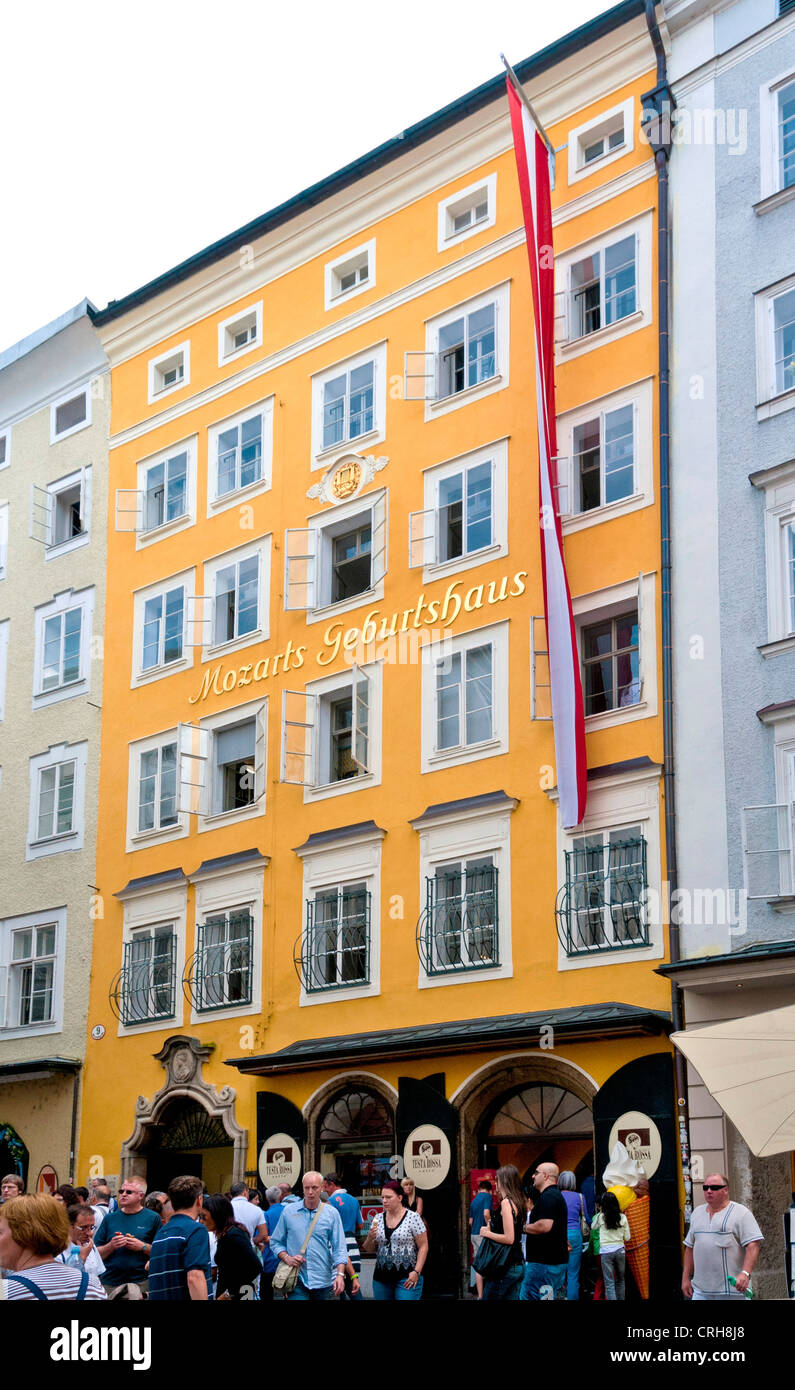 Mozart birthplace house, Salzburg, Austria Stock Photo Alamy