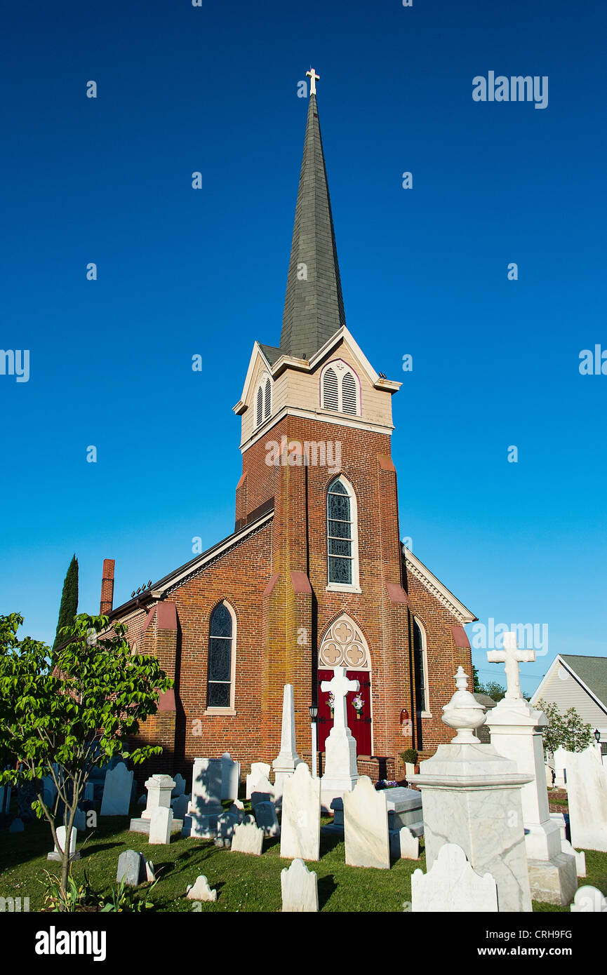 Historic St Peter's Episcopal Church, Lewes, Delaware, USA Stock Photo