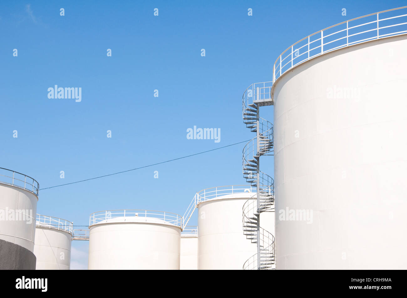 Industrial oil tanks Stock Photo Alamy