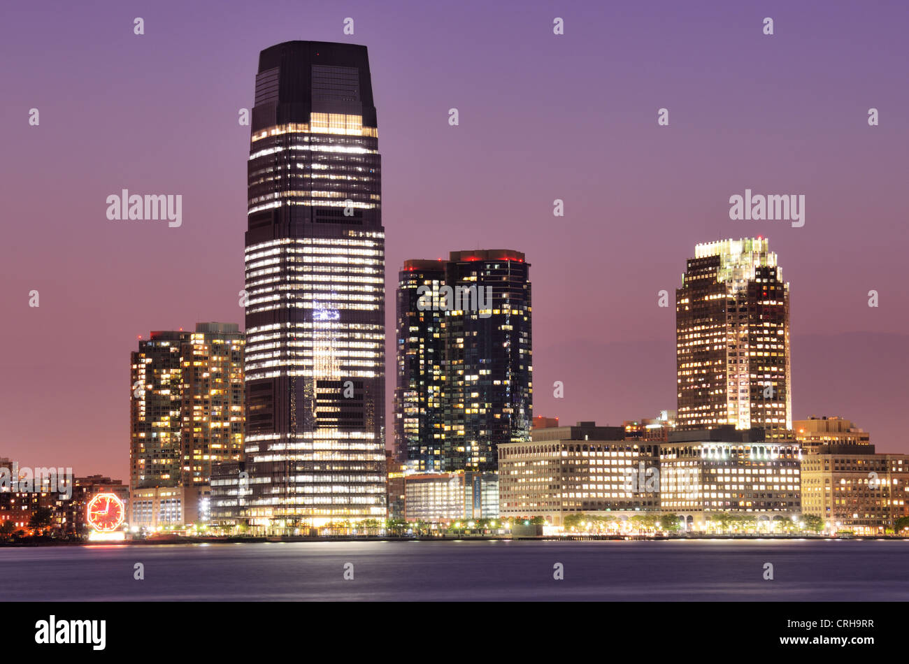 Exchange Place in Jersey City, New Jersey, USA. Stock Photo