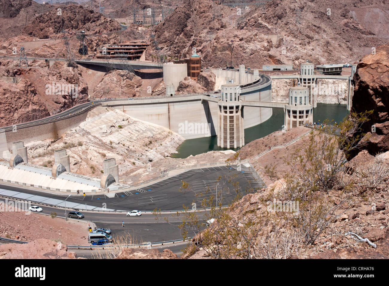 Hoover Dam viewed from the lookout point above the Dam, Nevada, Arizona