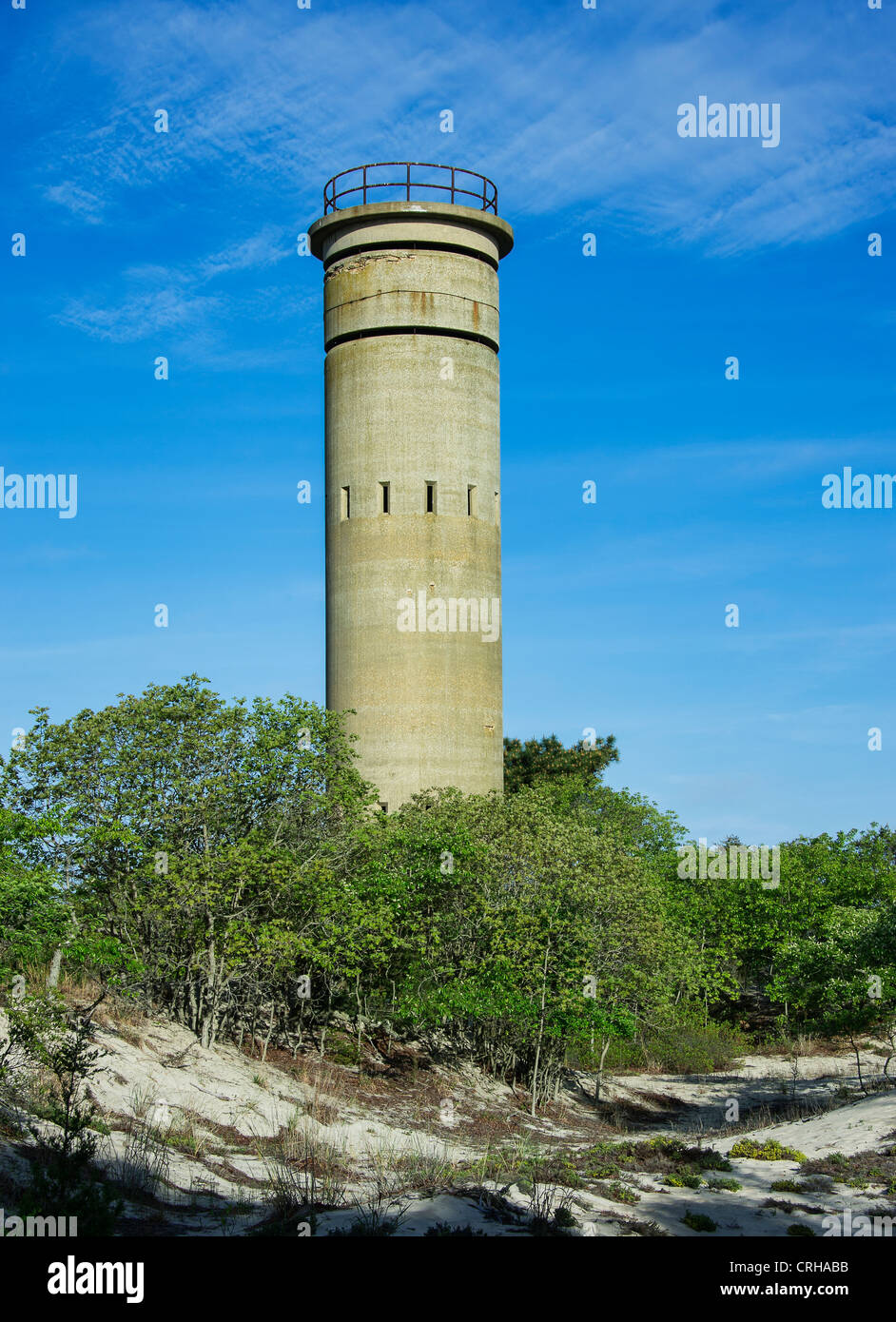 Observation Tower from WW II, Cape Henlopen State Park, Lewes, delaware, USA Stock Photo