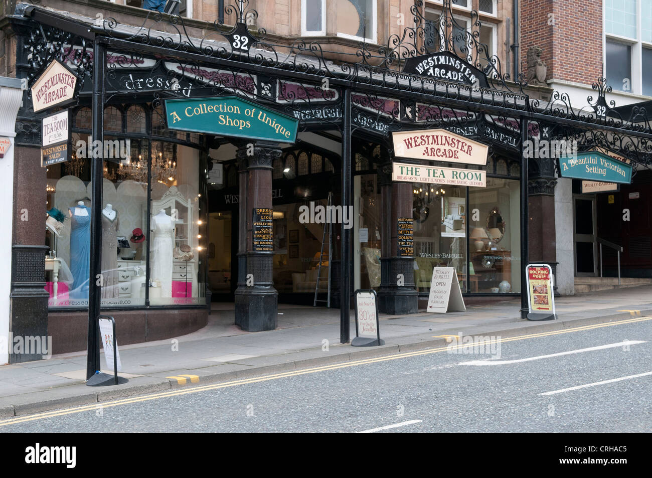 Westminster shopping arcade, Parliament Street, Harrogate Stock Photo