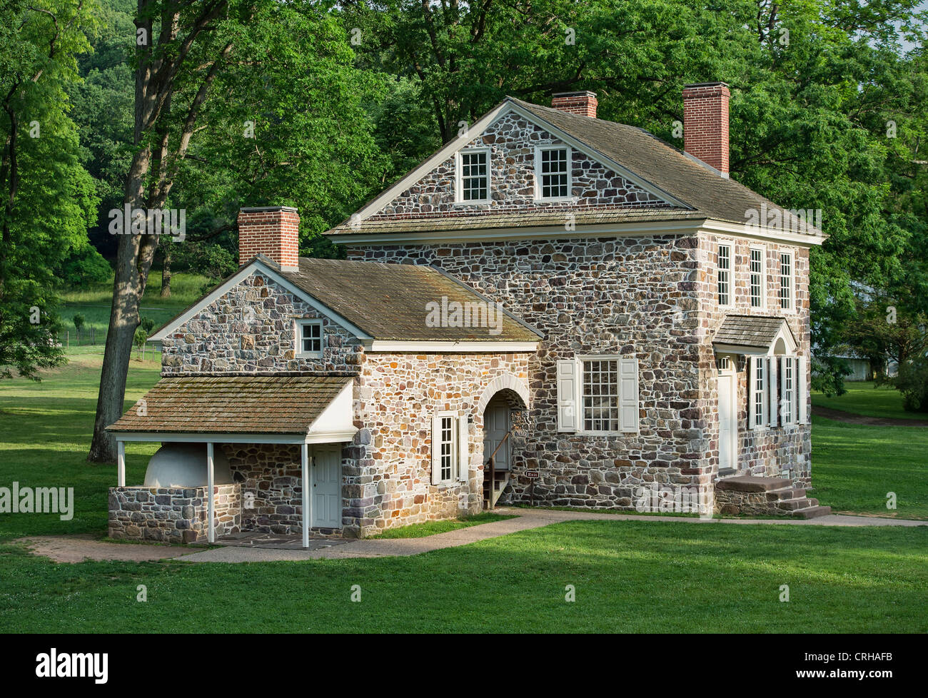 Washington's Headquarters at Valley Forge, Pennsylvania, USA Stock Photo