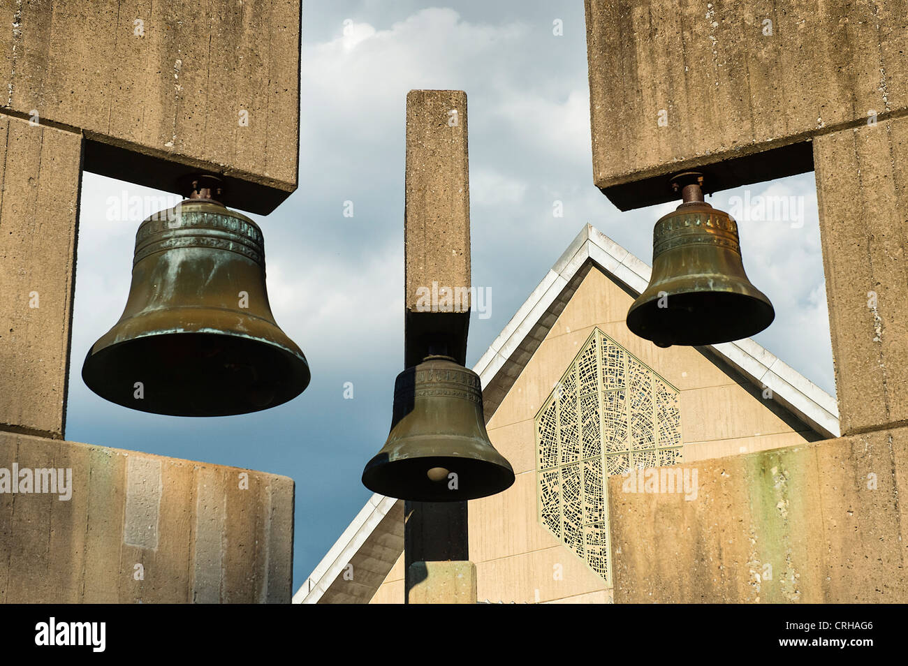 Bell tower, Daylesford Abbey, Paoli, Pennsylvania, USA Stock Photo