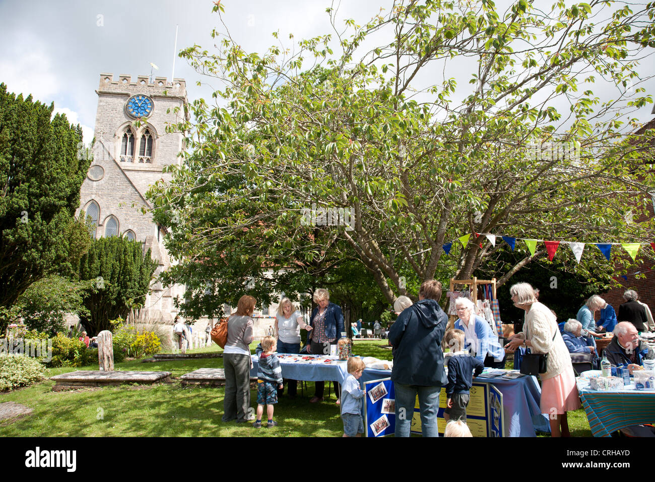 Fete at Ringwood Parish Church of St. Peter and St. Paul. Stock Photo