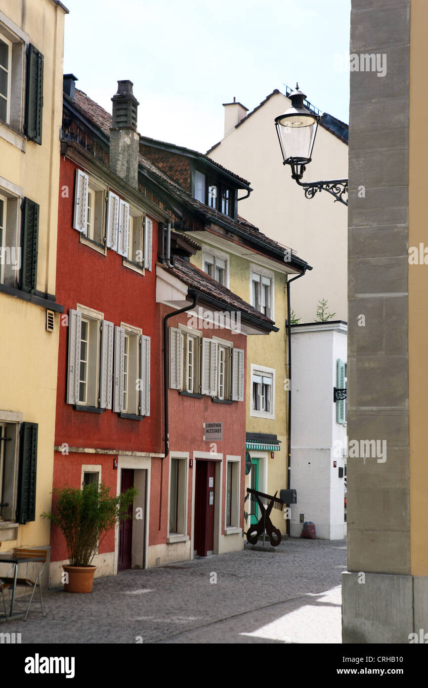 Winterthur Old Town streetscape, Switzerland Stock Photo