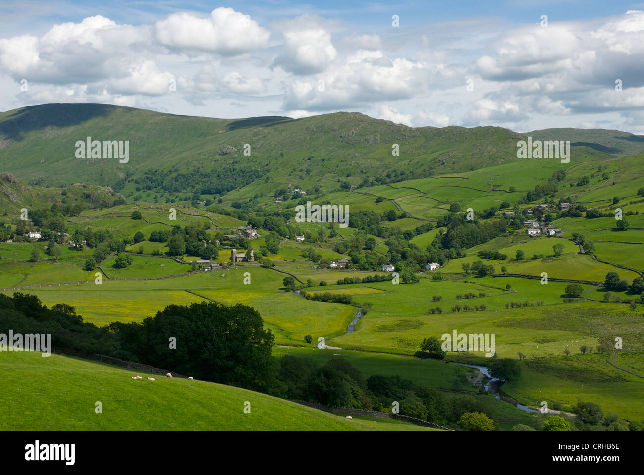 Kentmere valley, Lake District National Park, Cumbria, England UK Stock Photo