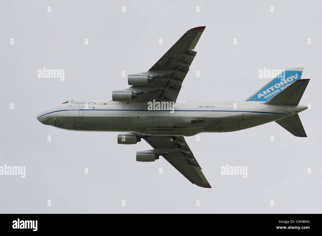 Antonov An-124 - Ruslan International transport aircraft Stock Photo