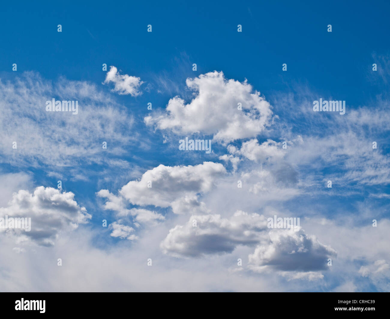 White clouds in blue sky Stock Photo Alamy