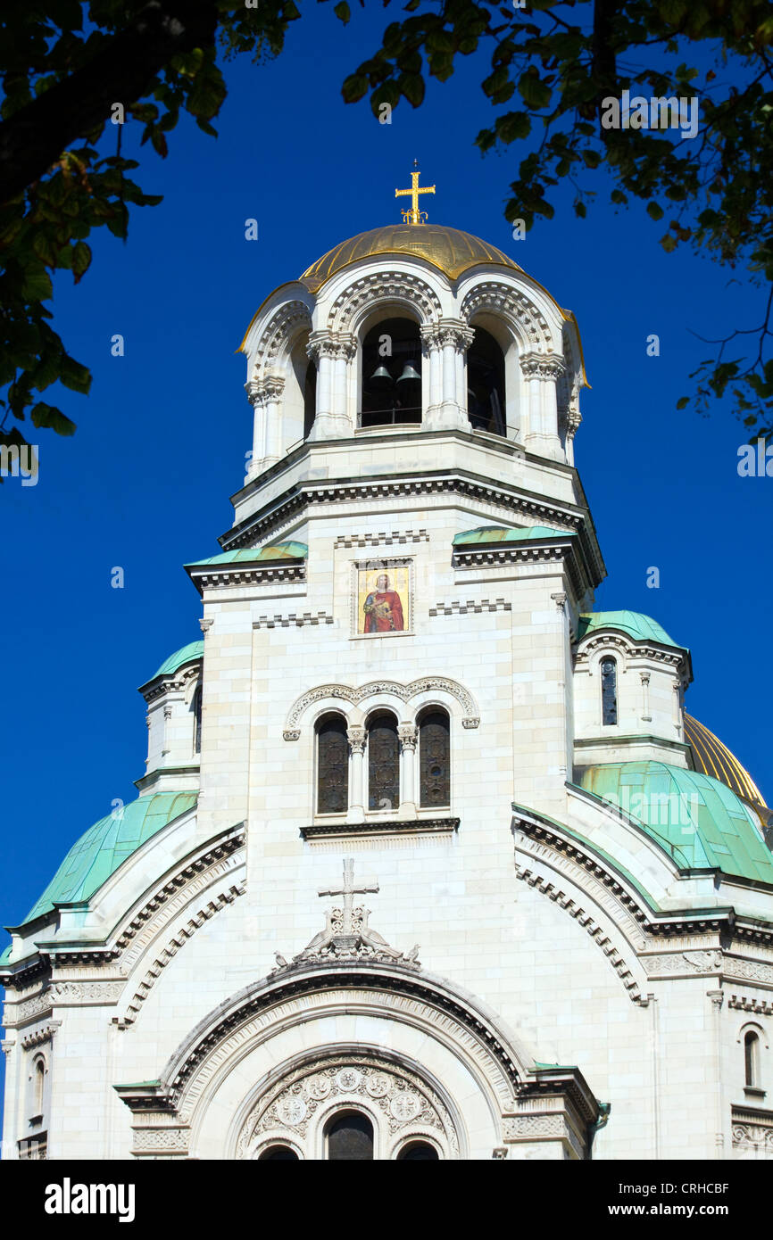 Alexander Nevsky Memorial Cathedral Church in Sofia, Bulgaria Stock Photo