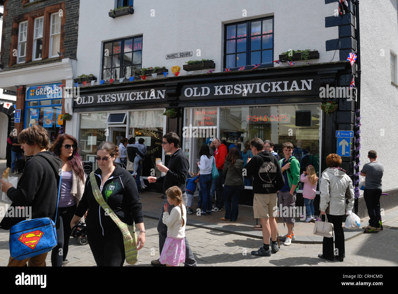 The old Keswickian fish & chip shop, Keswick Stock Photo Alamy