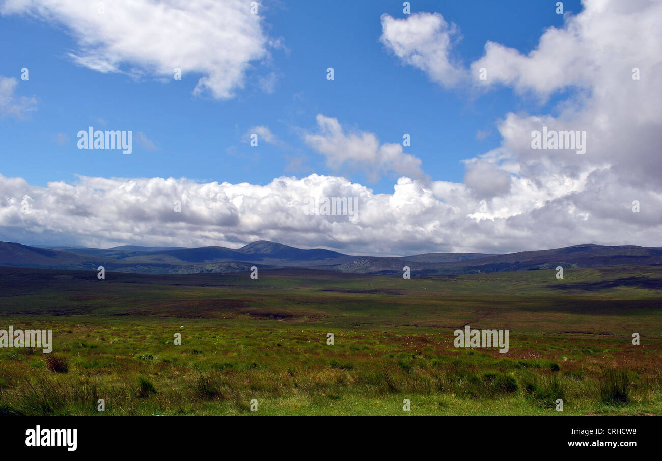 sally gap beautiful landscape in rural ireland Stock Photo