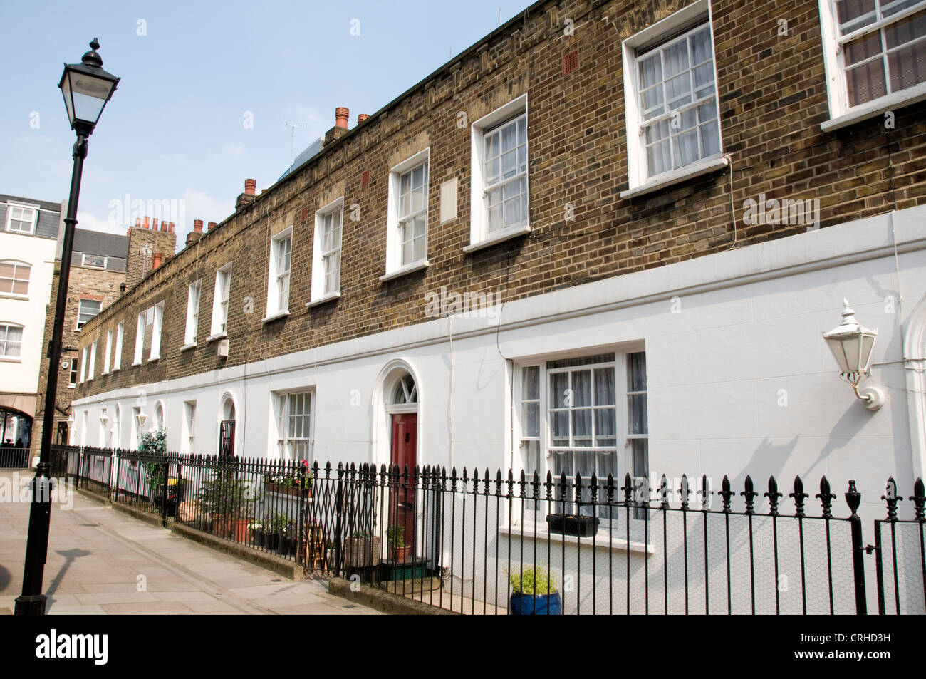 Hayward's Place, a row of Victorian terraced cottages or houses in Clerkenwell, London Borough