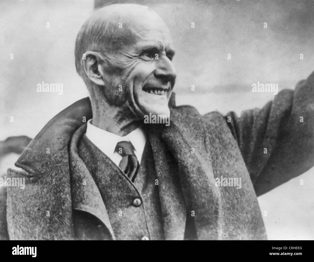 Eugene V. Debs, 5 times Socialist candidate for President, set free from prison on Christmas Day, 1921 Stock Photo