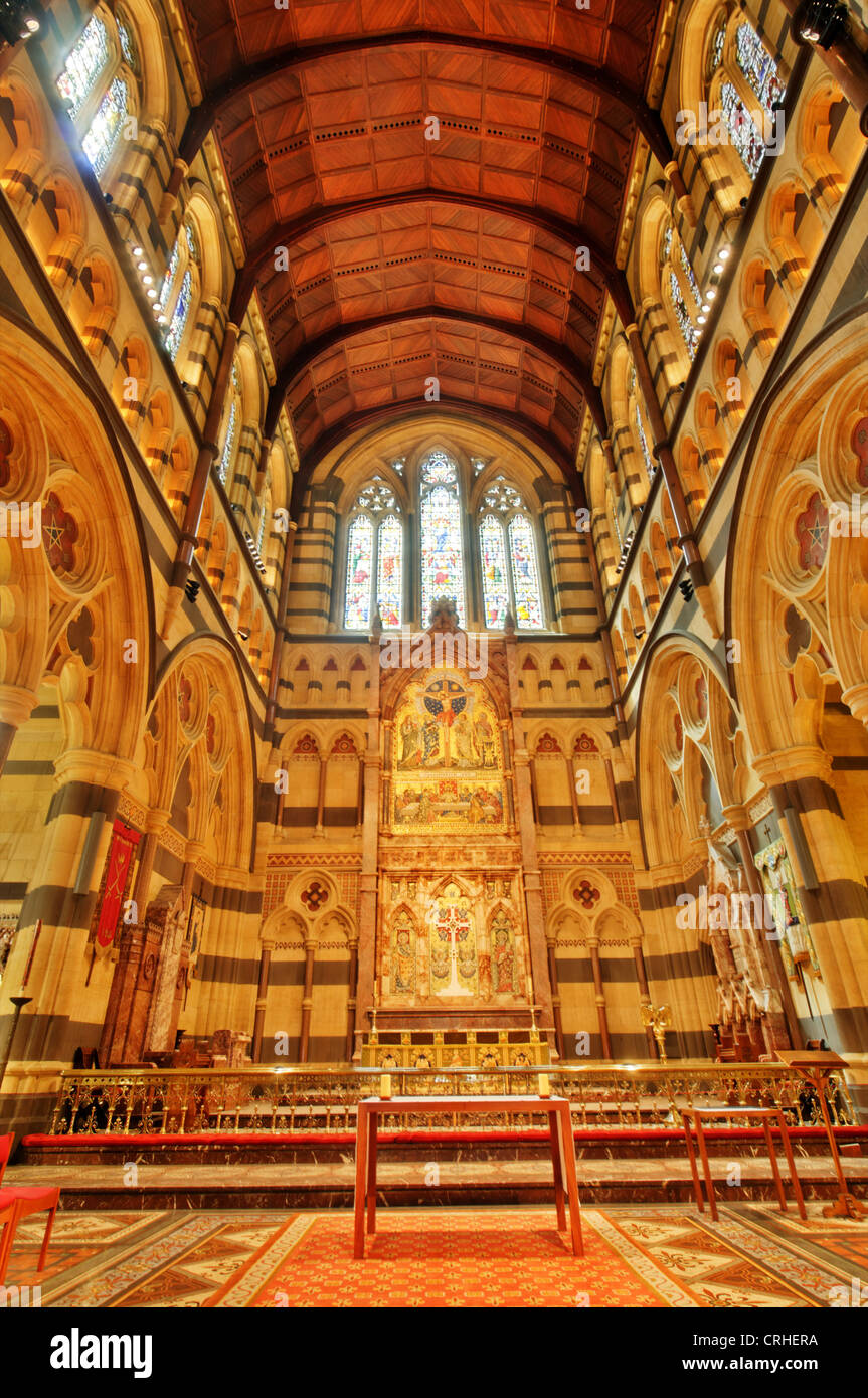Inside St Pauls Cathedral, Melbourne Australia Stock Photo