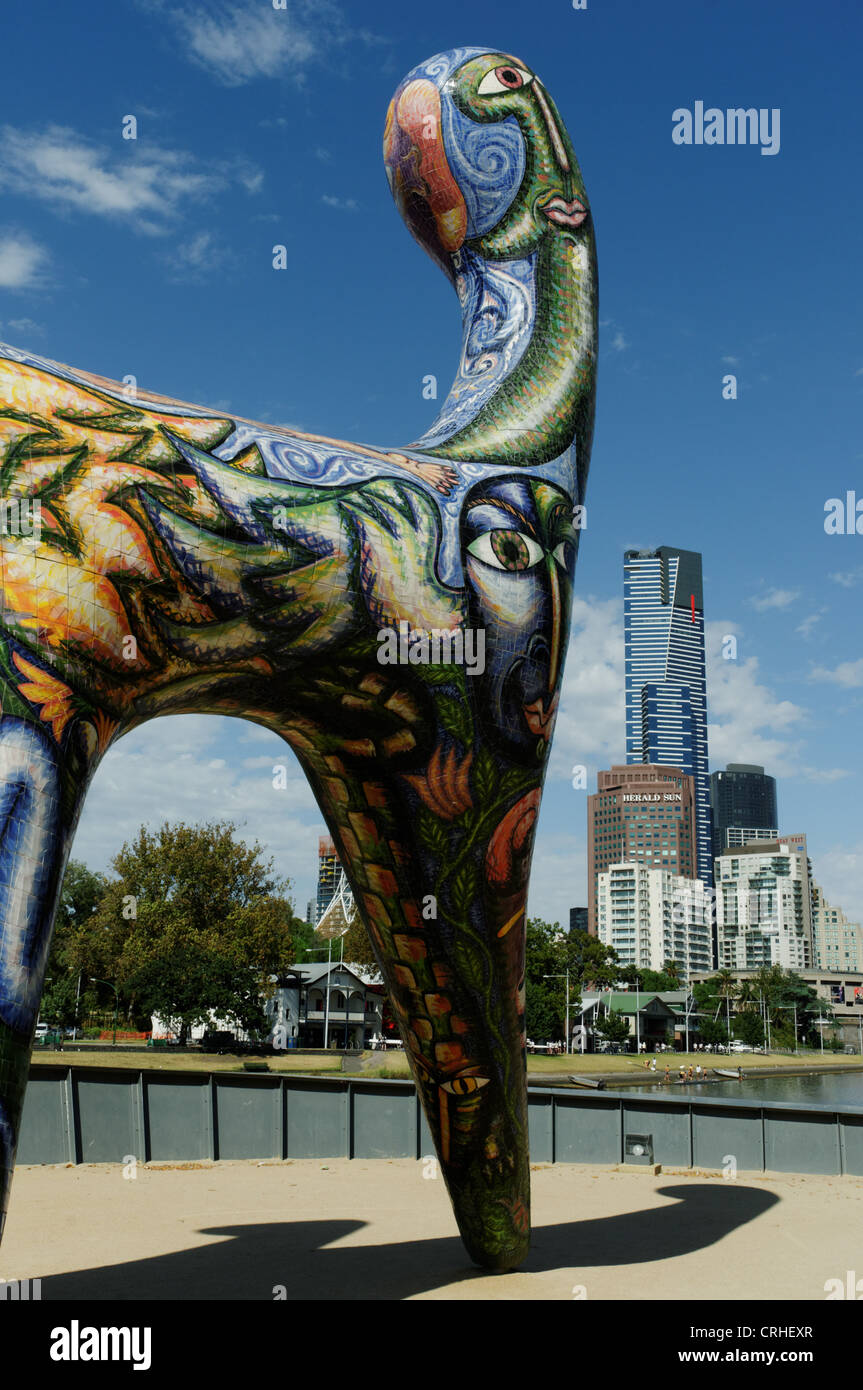 The Sculpture 'Angel' by Deborah Halpern at Birrarung Marr, Melbourne