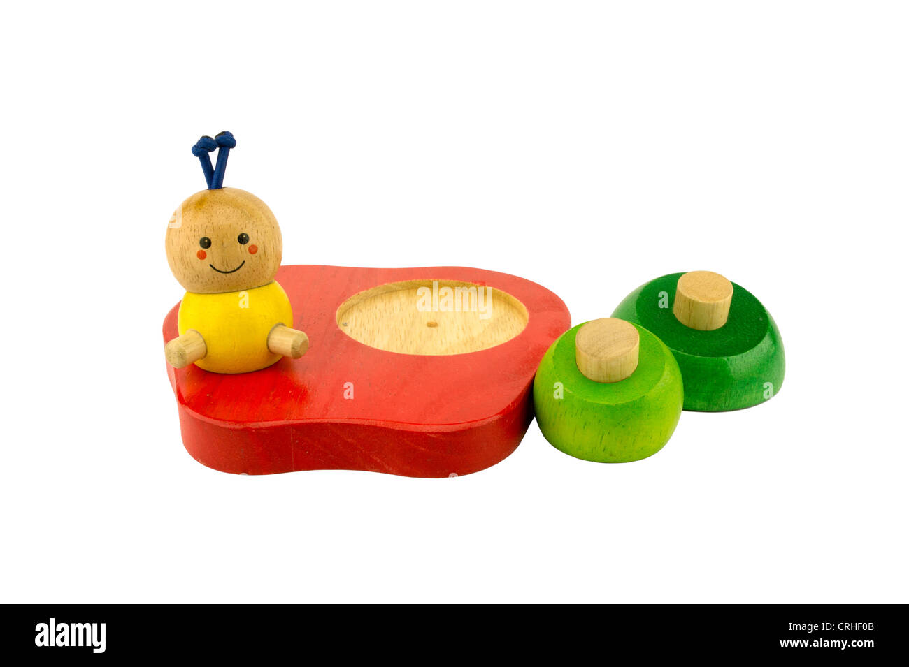 wooden worm baby toy