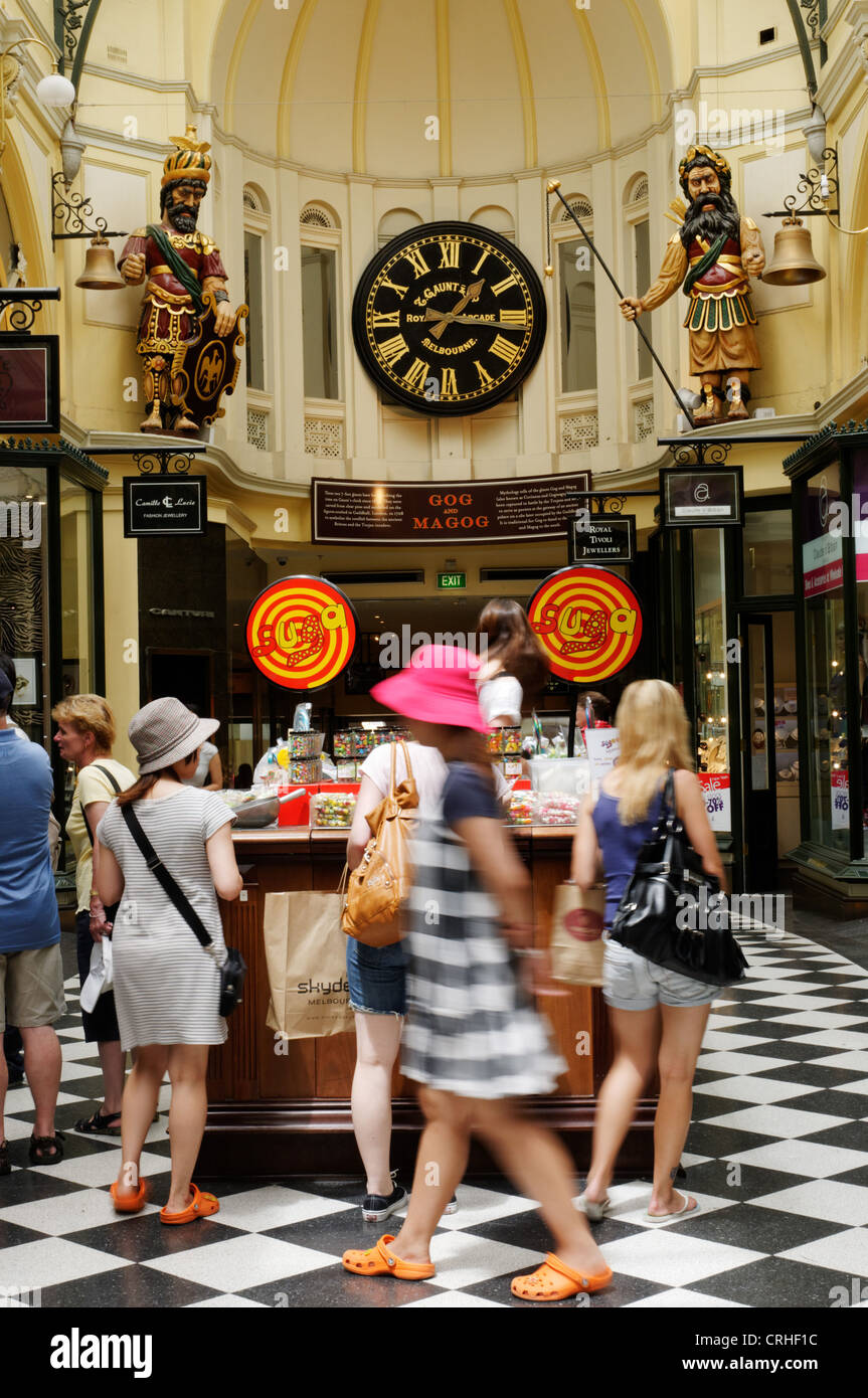 Inside Royal Arcade in Melbourne, Australia Stock Photo Alamy