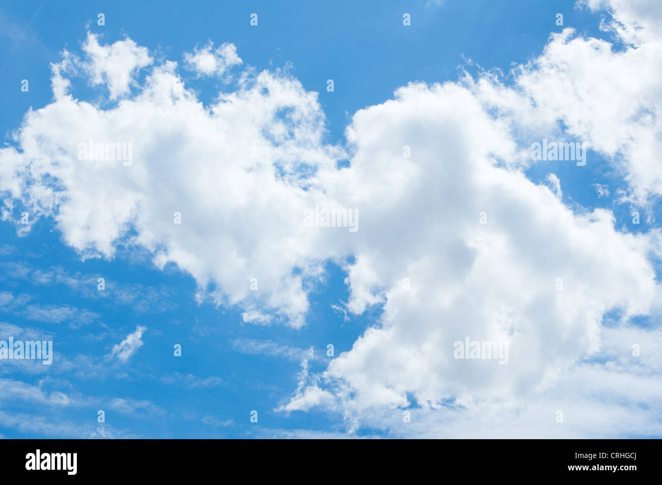 Summer blue sky with clouds Stock Photo