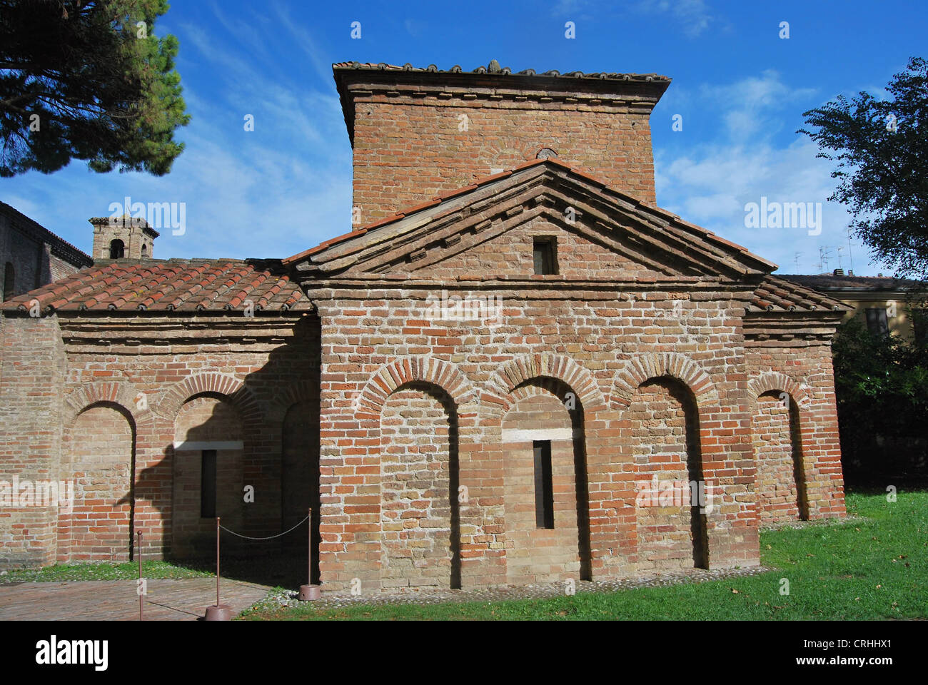 Mausoleo di Galla Placidia from Roman period in Ravenna city in Italy Stock Photo