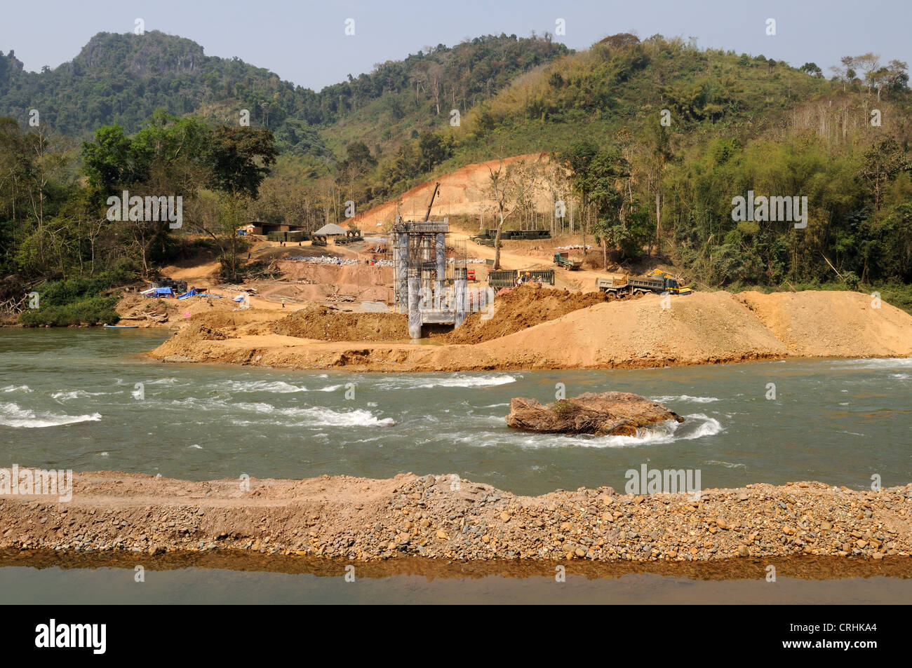 Laos chinese dam mekong river hires stock photography and images Alamy