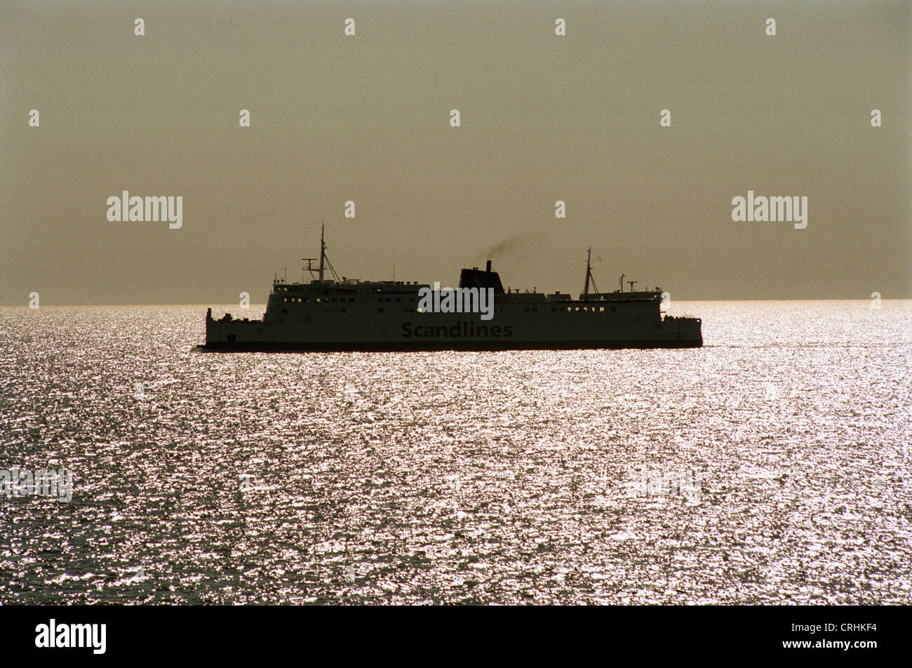 Gulf of Mecklenburg, Baltic Sea, Germany, Scandlines ferryboat Stock Photo