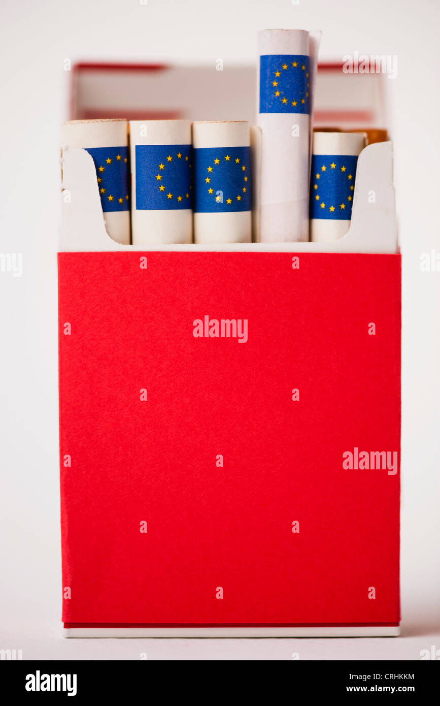 Euros cigarettes hi-res stock photography and images