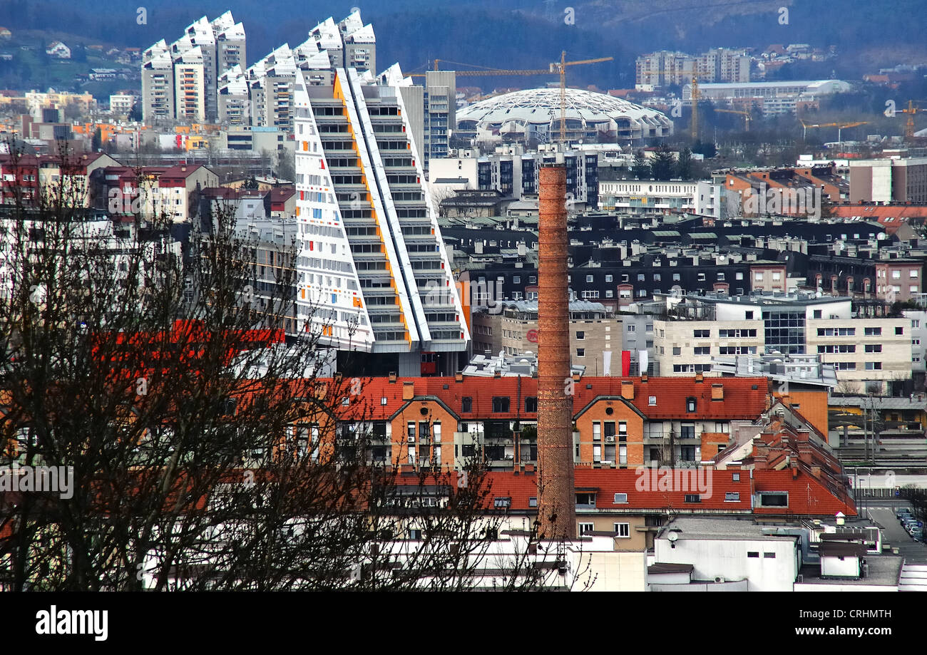 Slovenia, Ljubljana, landscape of the modern city Stock Photo - Alamy