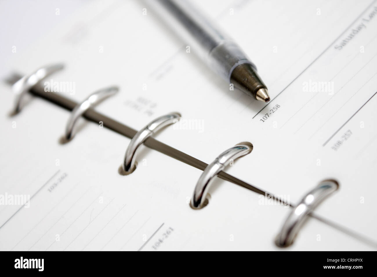 Agenda calendar hi-res stock photography and images - Alamy