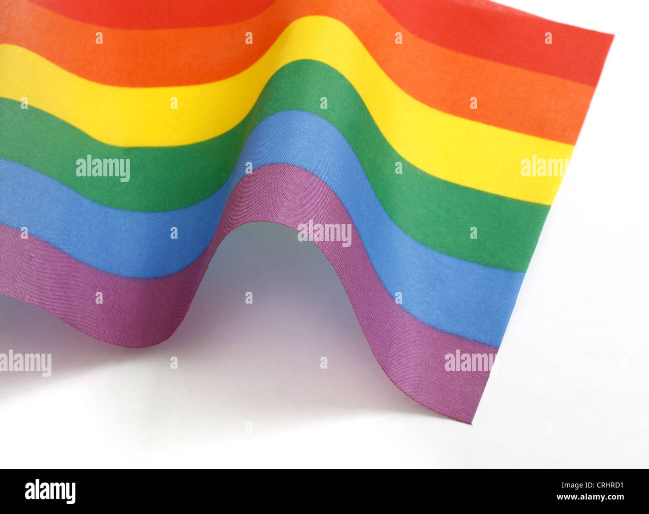 Gay rainbow flag lgbt Stock Photo