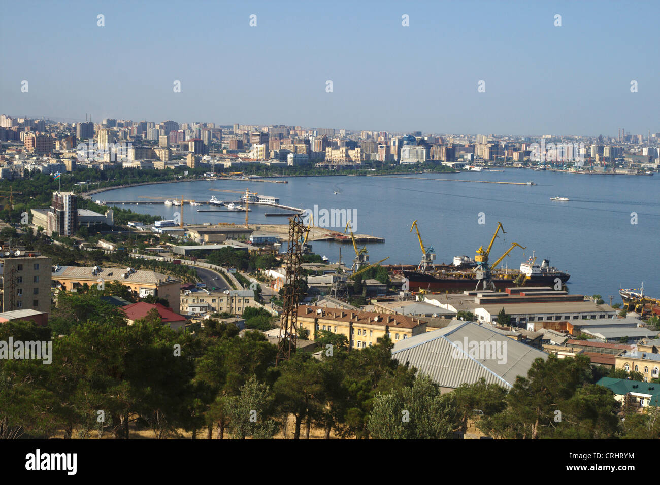 Baku, view on city, Azerbaijan, Baku Stock Photo