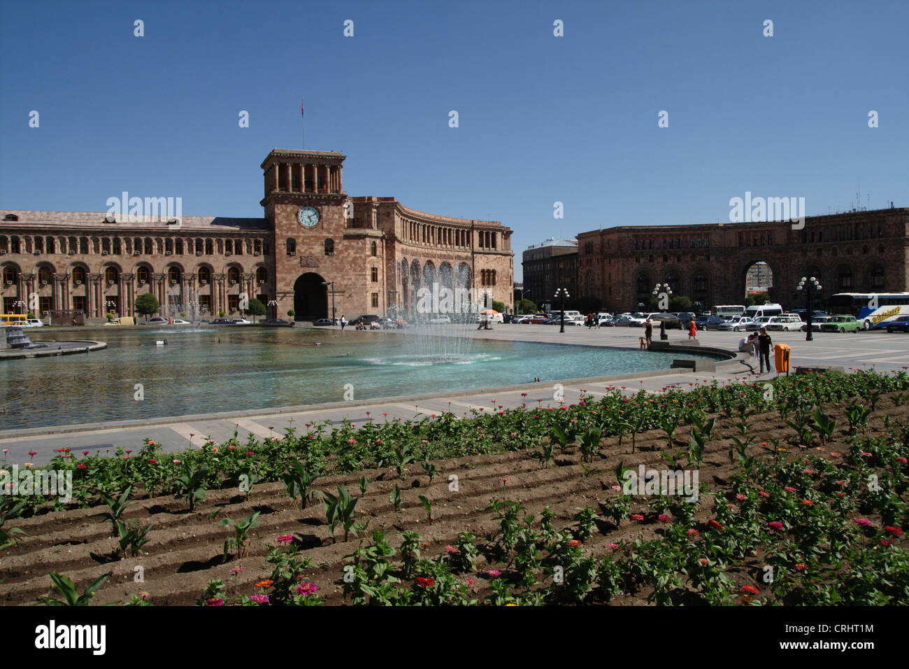 place of republic, Hraparak, centre fpr economy and Exchequer, Armenia, Jerewan Stock Photo