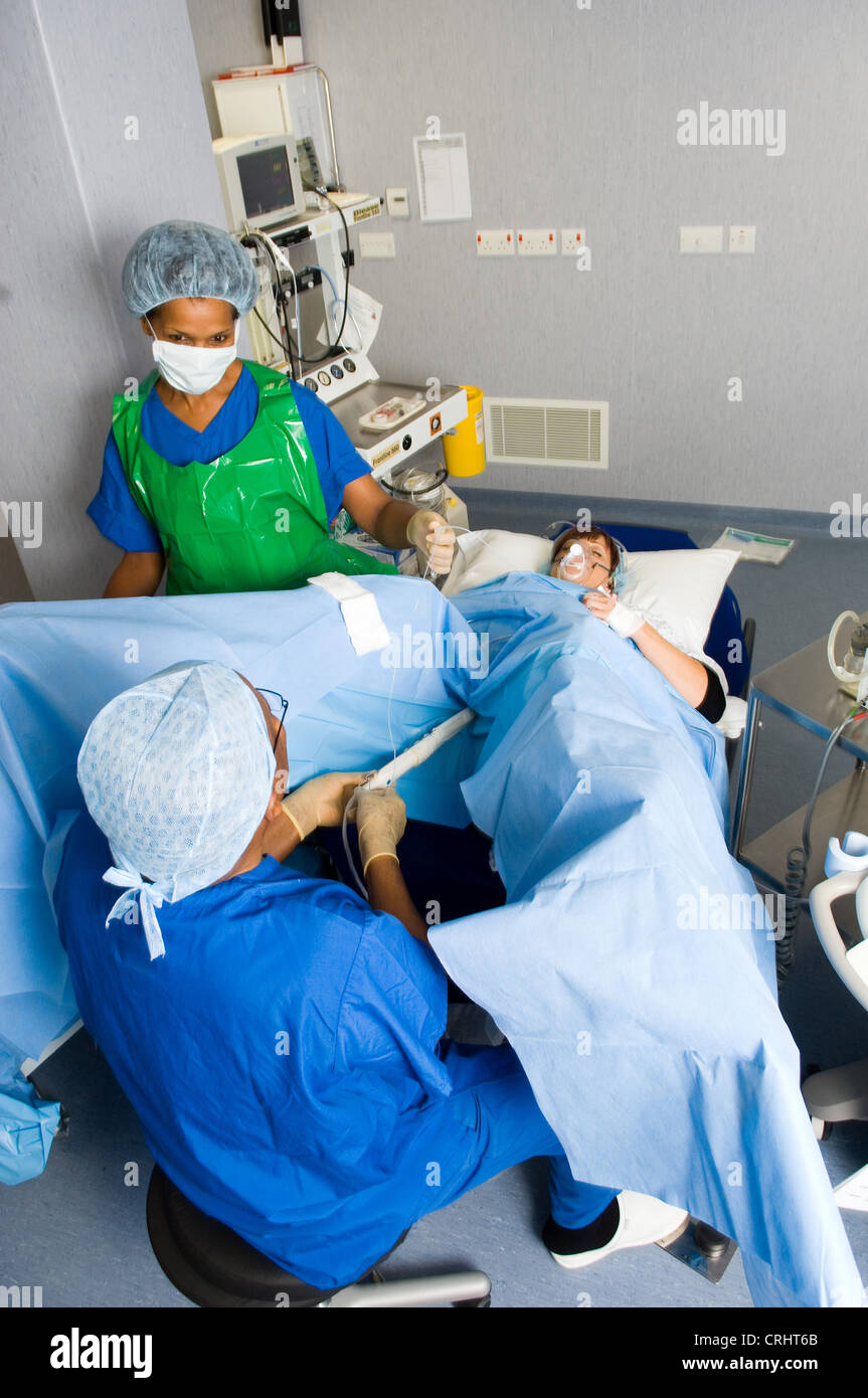 patient having an egg collected for IVF Stock Photo Alamy