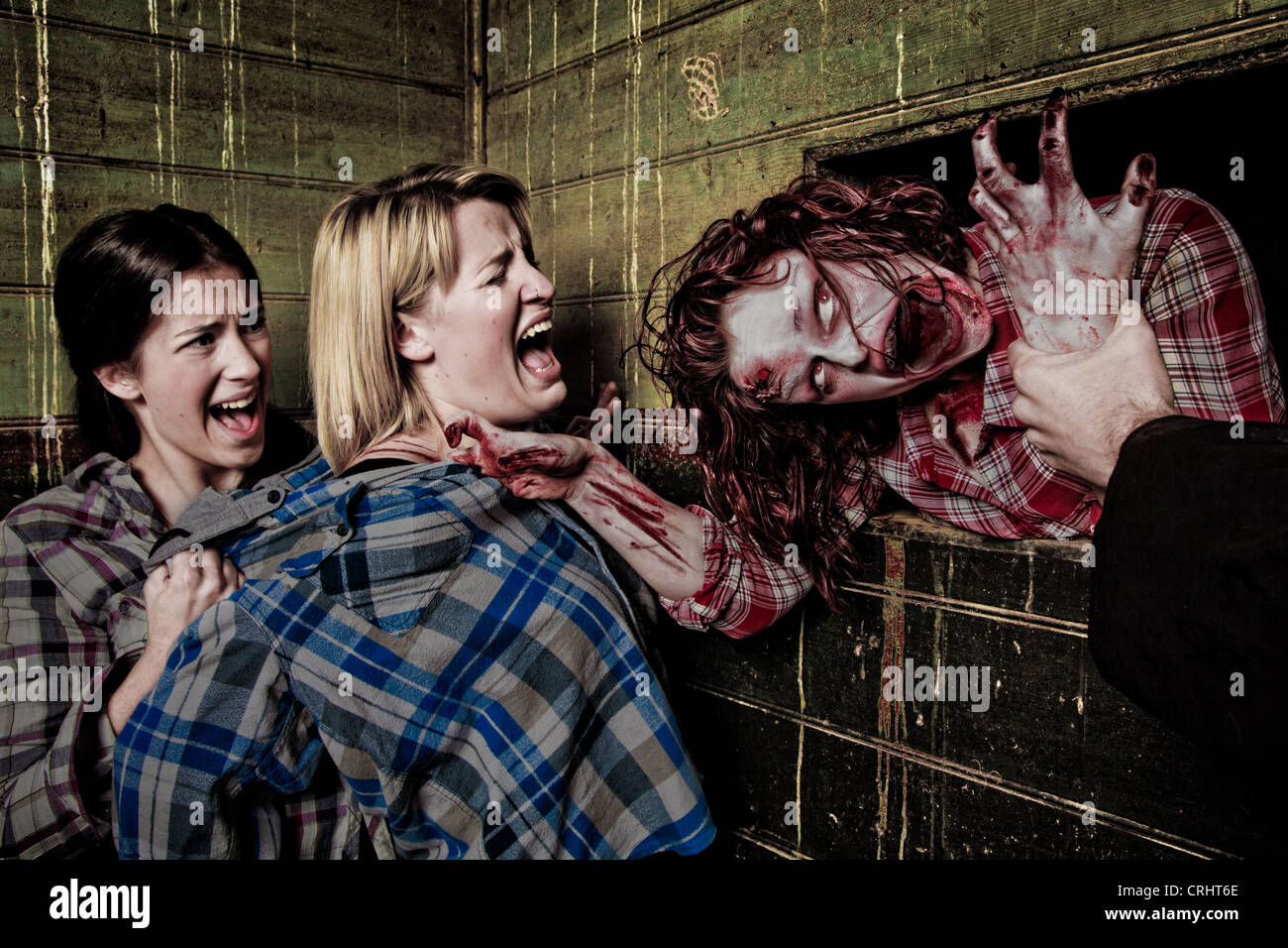 Zombie attack Stock Photo