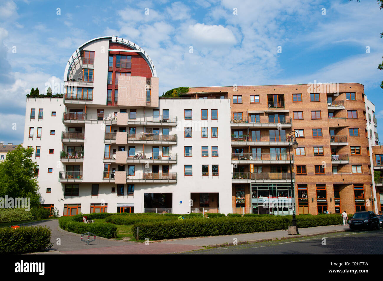 New residential housing Praga district Warsaw Poland Europe Stock Photo