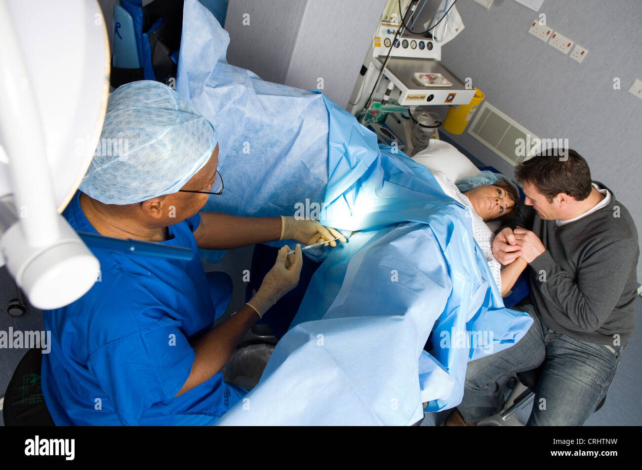 the egg is being collected for ivf treatment Stock Photo Alamy