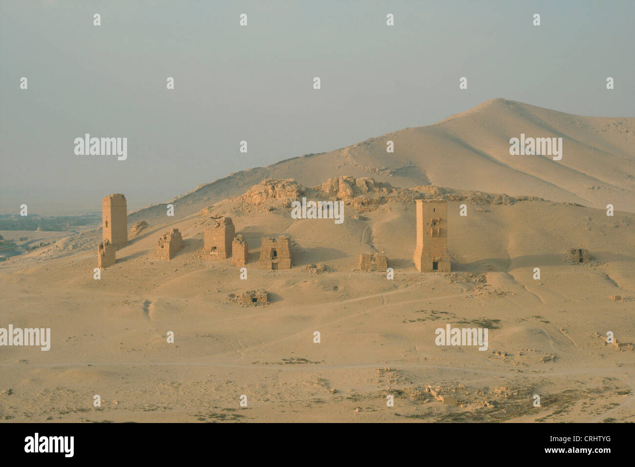 tower graves, necropolis, Syria, Palmyra Stock Photo