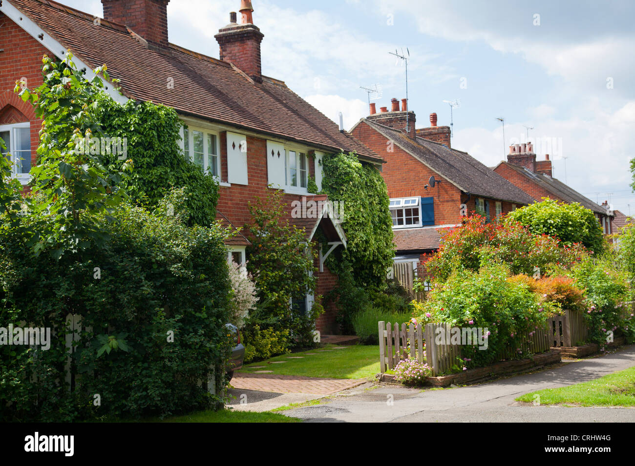 Homes on Tilt Rd in Cobham , Surrey UK Stock Photo Alamy