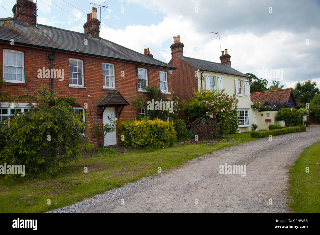 Cottages on Tilt Rd in Cobham Surrey UK Stock Photo Alamy