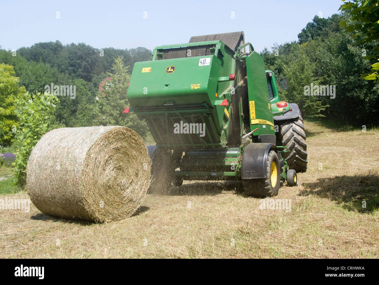 hay harvest Stock Photo