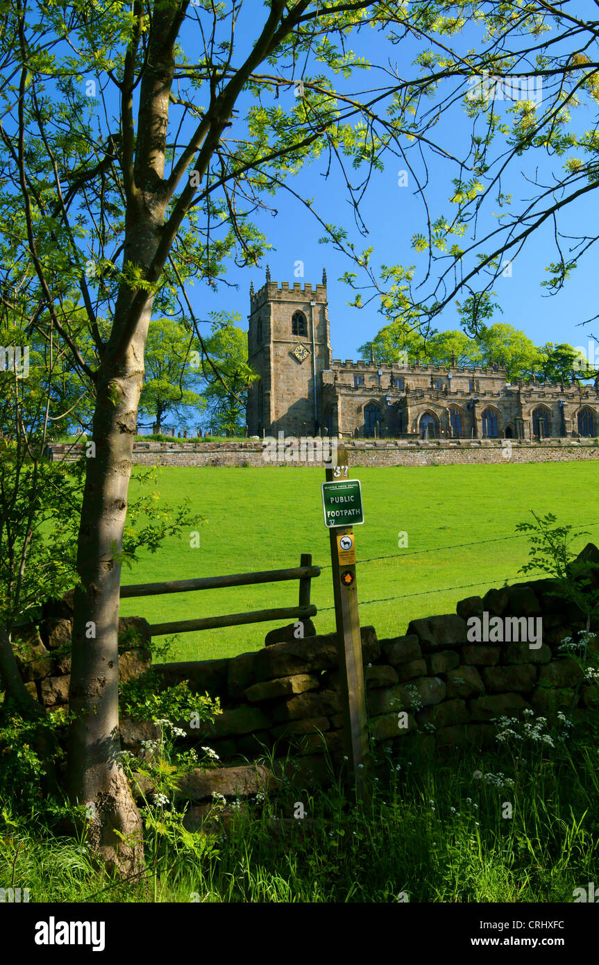 UK,South Yorkshire,Peak District,High Bradfield,Church of St Nicholas Stock Photo