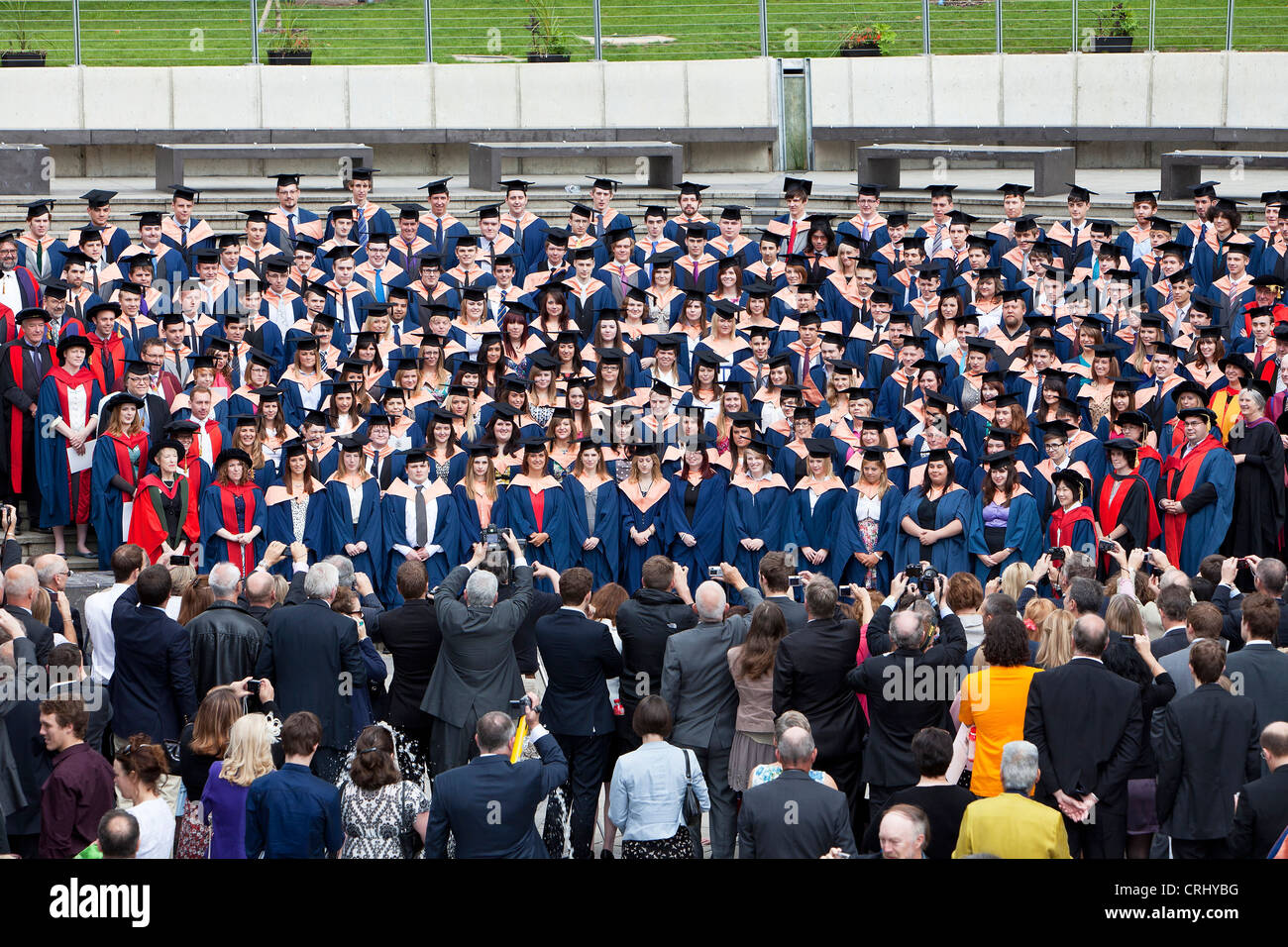 Graduation day at the University of East Anglia in Norwich Stock Photo