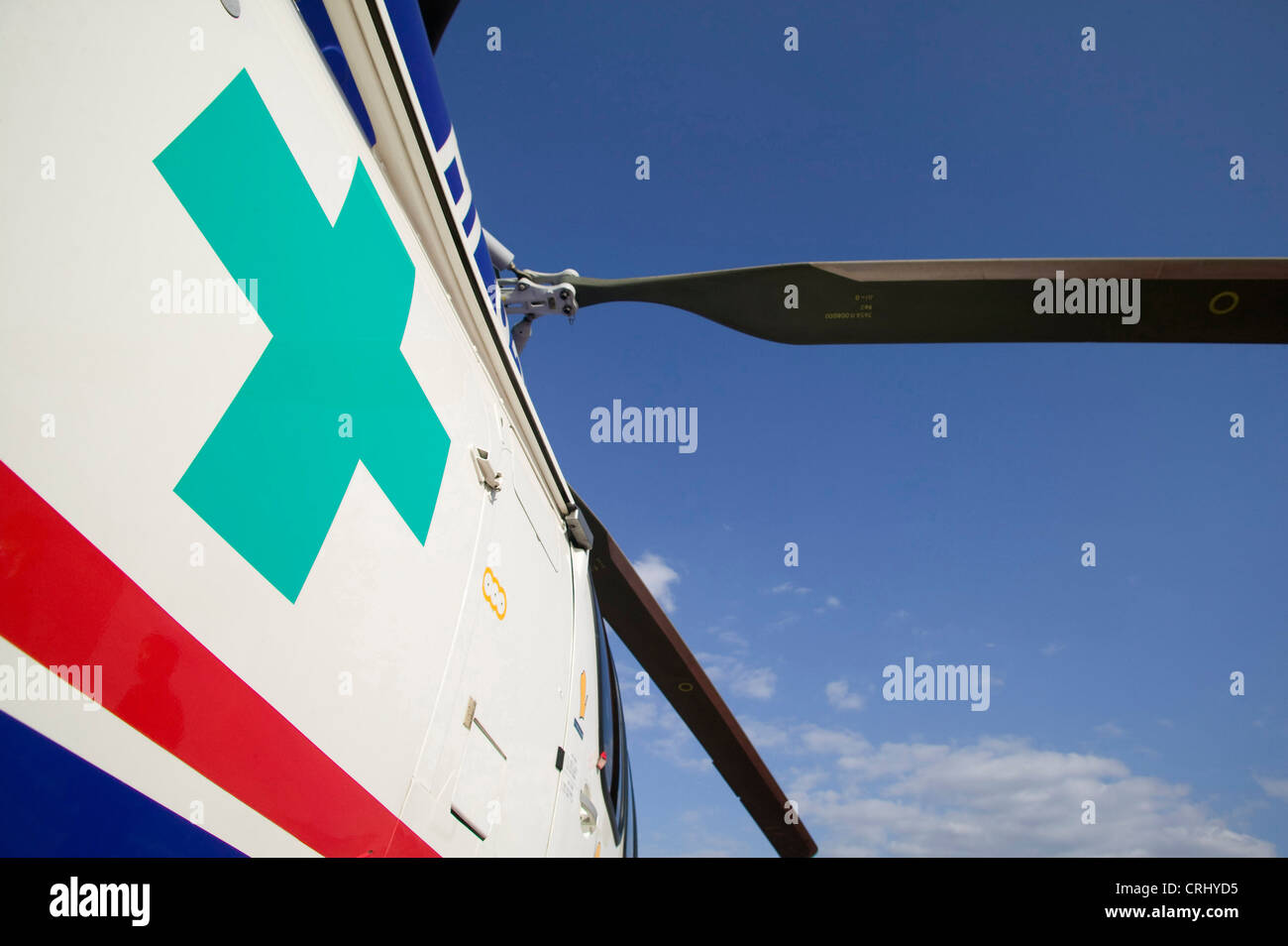 The air ambulance service at the Samsung Medical Center, Seoul, South Korea. Stock Photo