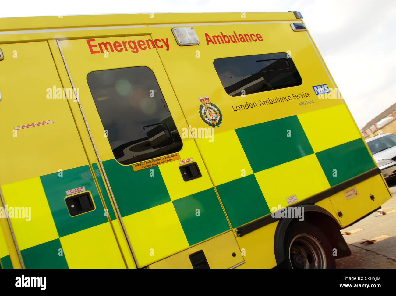 A London ambulance. Stock Photo