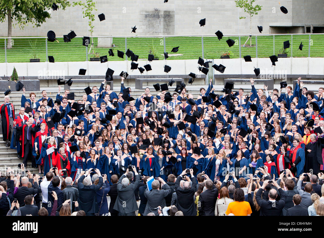 Graduation day at the University of East Anglia in Norwich Stock Photo