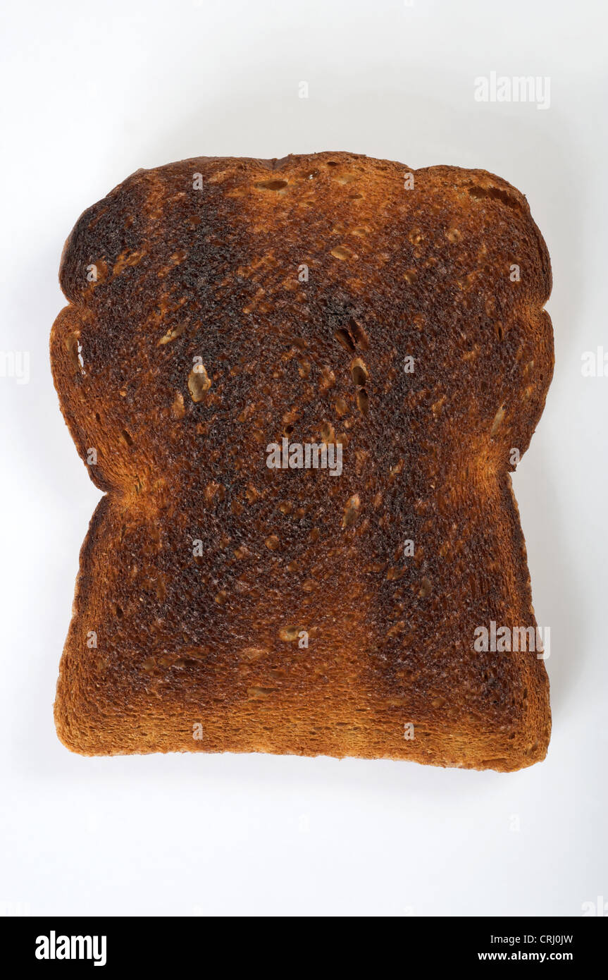 Burnt toast Stock Photo