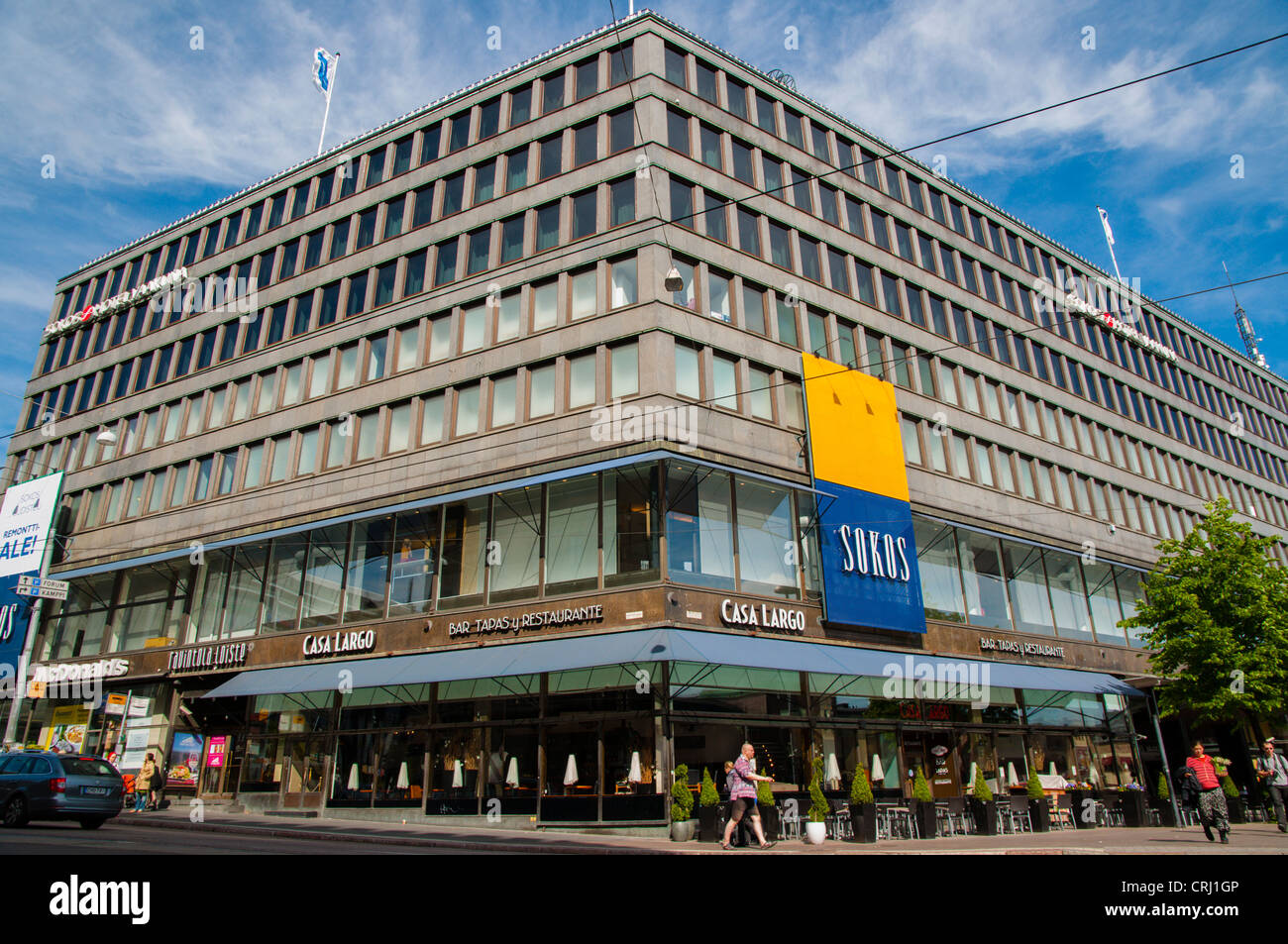 Sokos Hotelli Vaakuna building (1952) Kaivokatu street central Helsinki Finland Europe Stock Photo