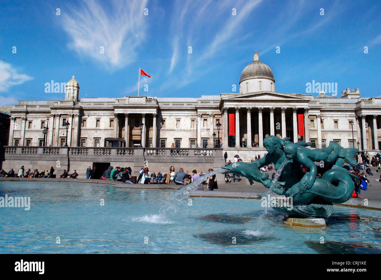 Trafalgar Square, United Kingdom, England, London Stock Photo