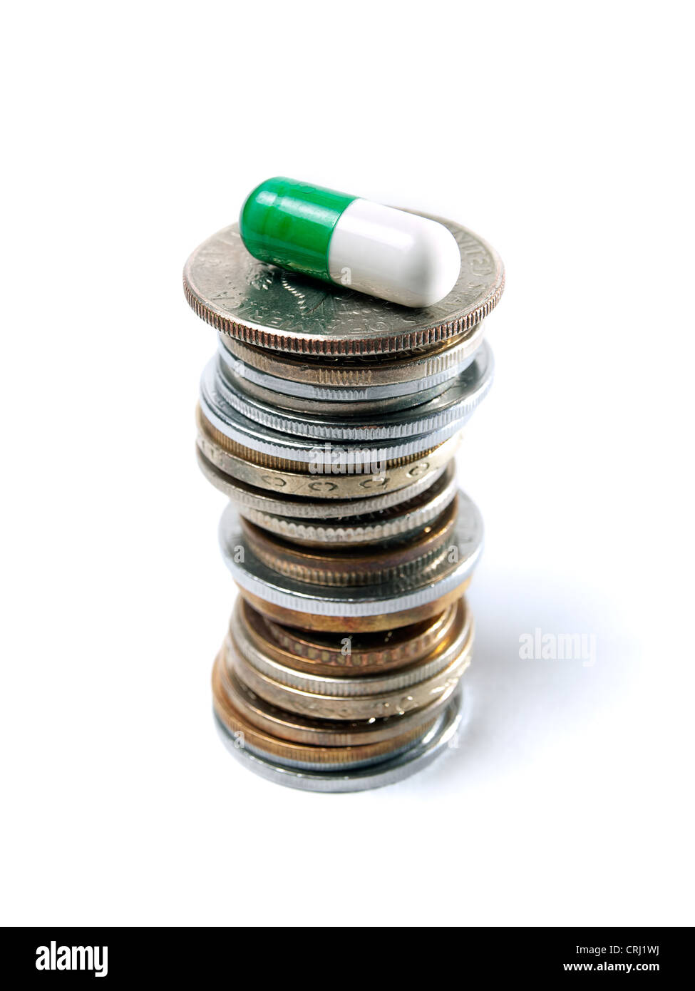 Metaphor about struggle for profit in the pharmaceutical industry Stock Photo
